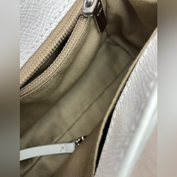 Tumi Leather Top Handle Crossbody Bag in White - Picture 8 of 13